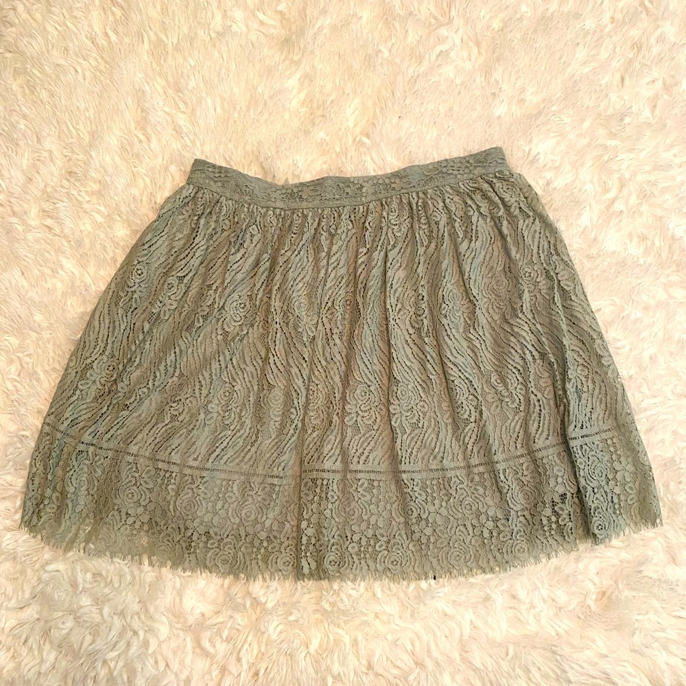 Xhileration lace overlay skirt